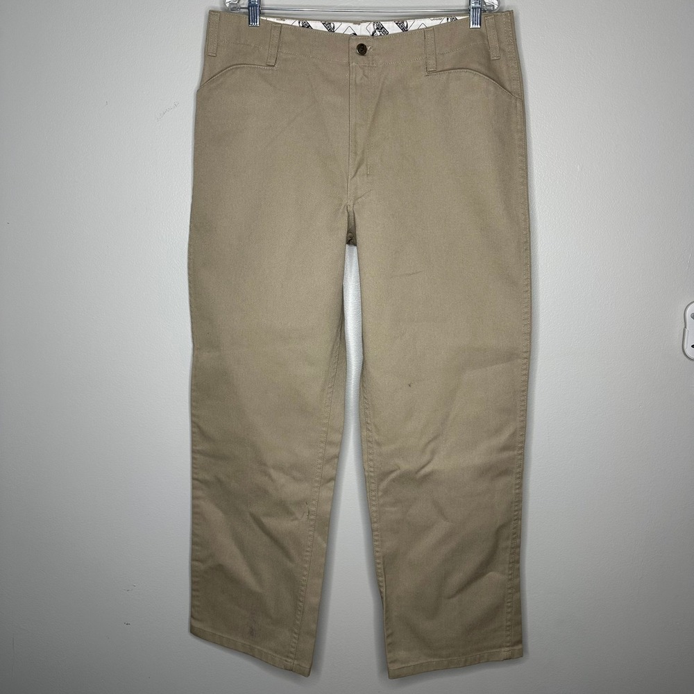 Ben Davis Original Bens Work Pants Khaki Tan Twill 38x30 Style 695 Mens